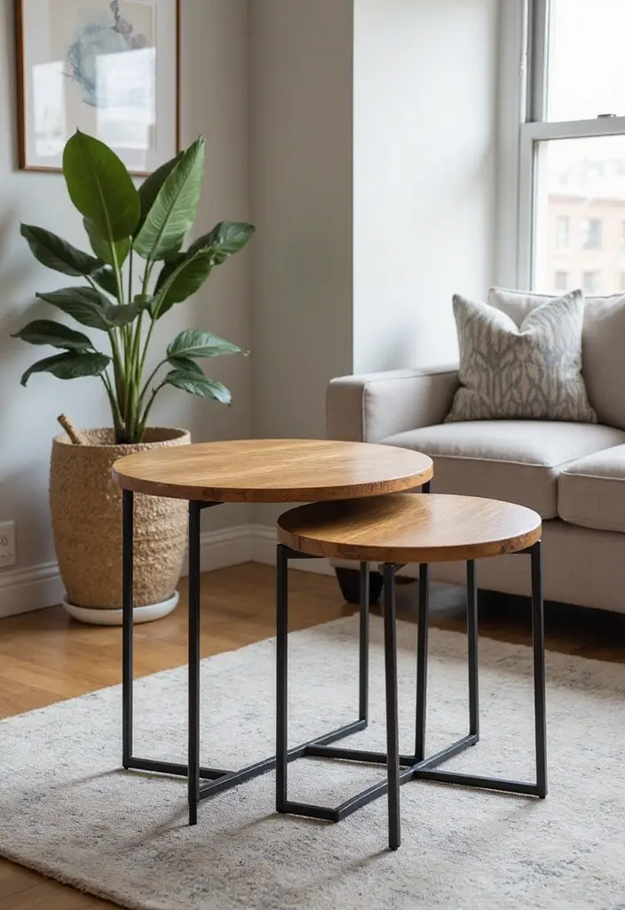 25 DIY Coffee Table Projects That Wow Guests 11 25 DIY Coffee Table Projects That Wow Guests - 11. Multi-Functional Nesting Tables