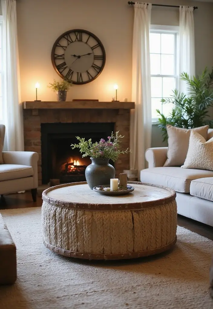 25 DIY Coffee Table Projects That Wow Guests 18 25 DIY Coffee Table Projects That Wow Guests - 18. Upcycled Cable Drum Coffee Table