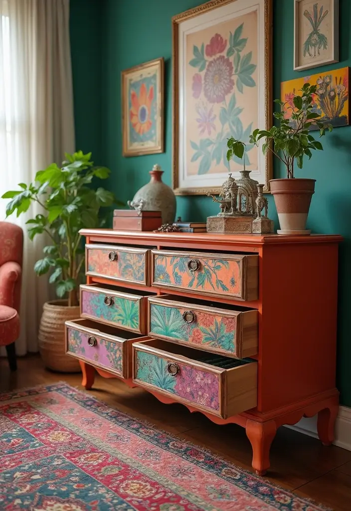 25 DIY Coffee Table Projects That Wow Guests 19 25 DIY Coffee Table Projects That Wow Guests - 19. Colorful Dresser Drawer Coffee Table