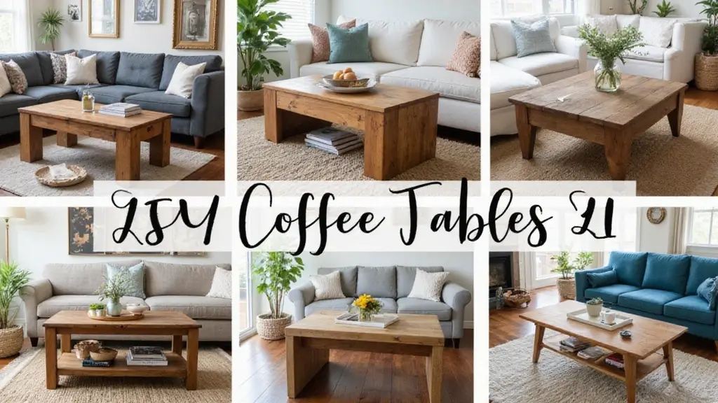 25 DIY Coffee Table Projects That Wow Guests