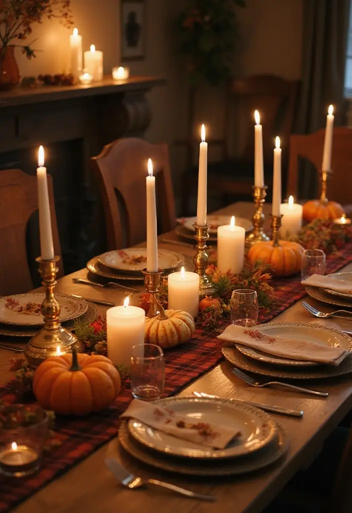 25 Eco-Friendly Fall Centerpieces DIY for Warm Gatherings 15 25 Eco-Friendly Fall Centerpieces DIY for Warm Gatherings - 15. Cozy Plaid Accents