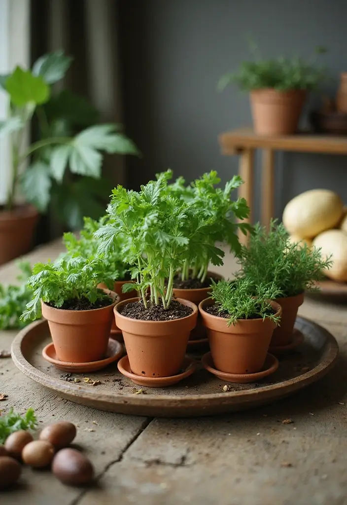 25 Eco-Friendly Fall Centerpieces DIY for Warm Gatherings 17 25 Eco-Friendly Fall Centerpieces DIY for Warm Gatherings - 17. Seasonal Herb Centerpiece