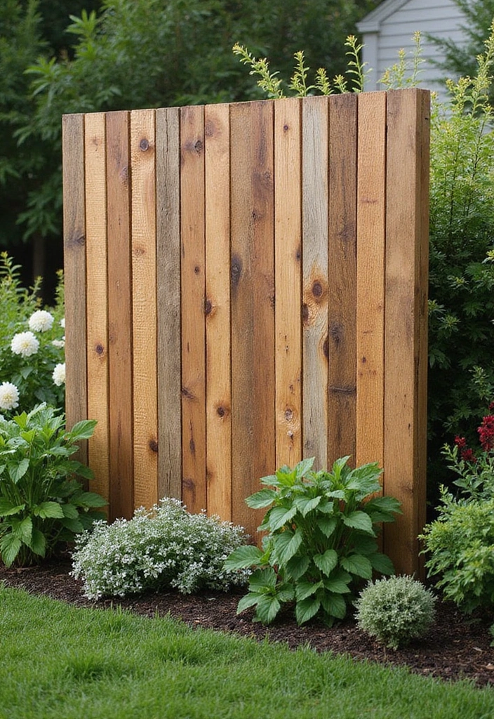 25 Privacy Screen Outdoor DIY Projects That Add Style 1 25 Privacy Screen Outdoor DIY Projects That Add Style - 1. Rustic Pallet Wood Screen