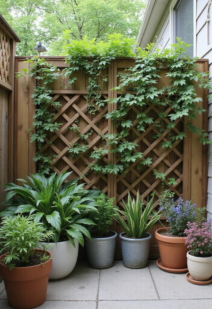 25 Privacy Screen Outdoor DIY Projects That Add Style 10 25 Privacy Screen Outdoor DIY Projects That Add Style - 10. DIY Fence Trellis