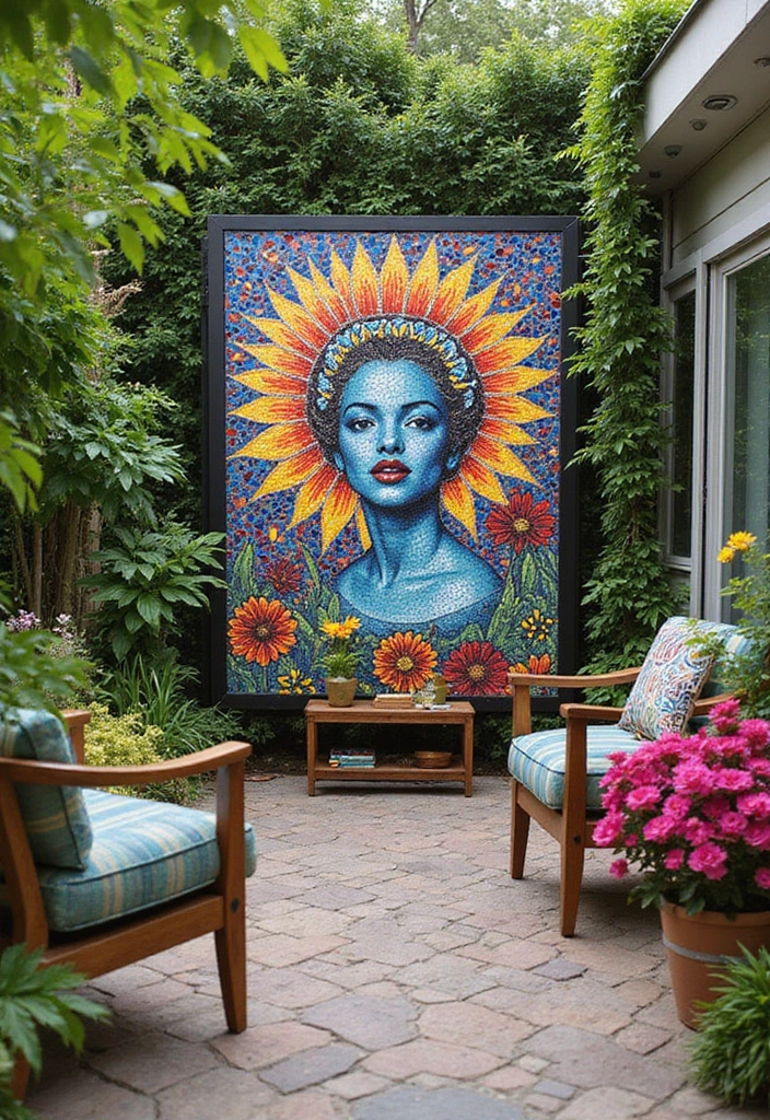 25 Privacy Screen Outdoor DIY Projects That Add Style 20 25 Privacy Screen Outdoor DIY Projects That Add Style - 20. Artful Mosaic Screens