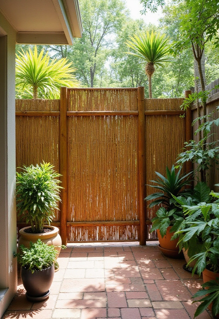 25 Privacy Screen Outdoor DIY Projects That Add Style 5 25 Privacy Screen Outdoor DIY Projects That Add Style - 5. Bamboo Fencing