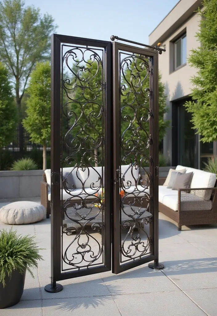 25 Privacy Screen Outdoor DIY Projects That Add Style 6 25 Privacy Screen Outdoor DIY Projects That Add Style - 6. Metal Privacy Screens