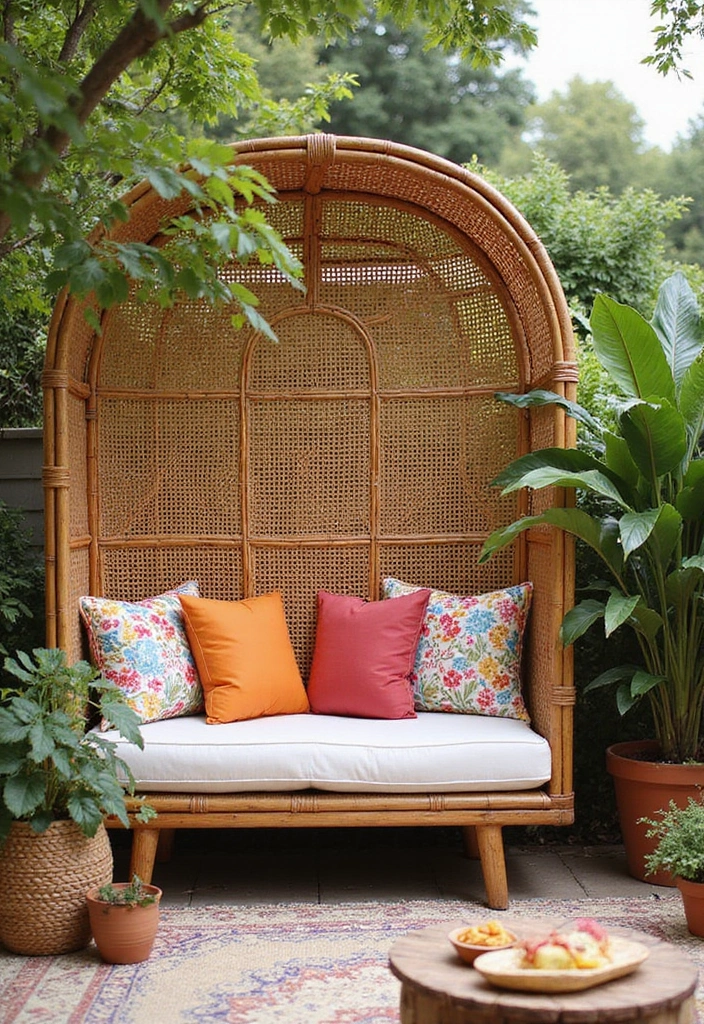 25 Privacy Screen Outdoor DIY Projects That Add Style 7 25 Privacy Screen Outdoor DIY Projects That Add Style - 7. Woven Rattan Screens