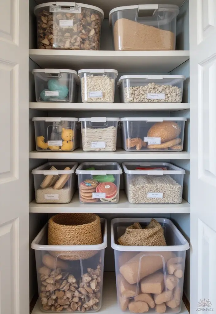 25 Small Closet Ideas DIY You’ll Wish You Knew Sooner - 15. Use Clear Storage Bins