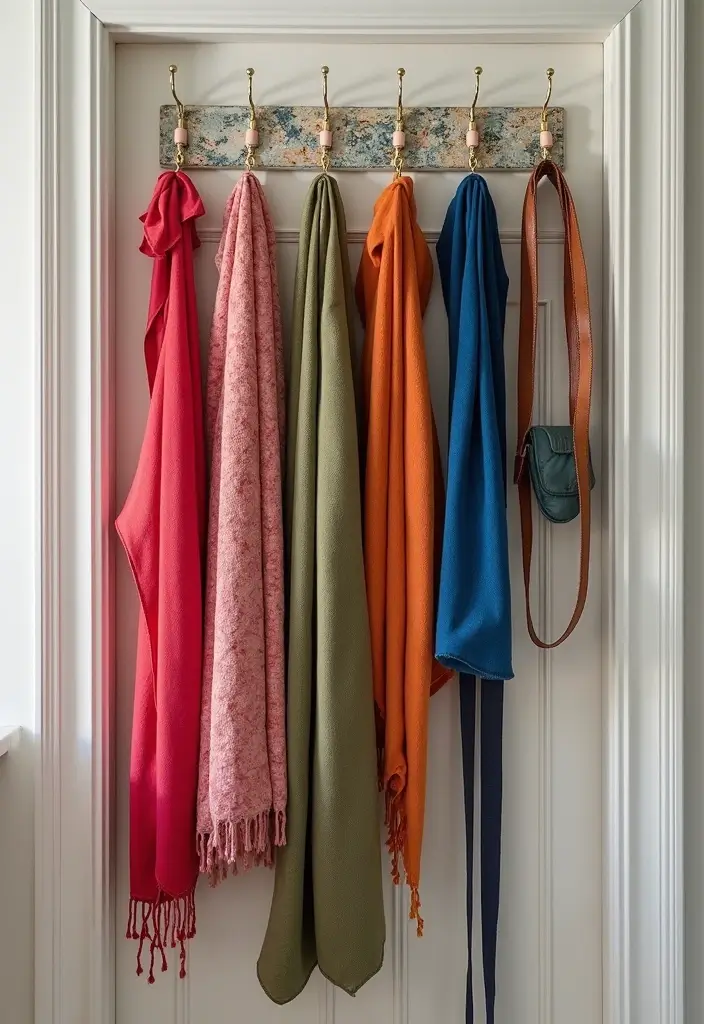 25 Small Closet Ideas DIY You’ll Wish You Knew Sooner - 2. Add Hooks for Accessories