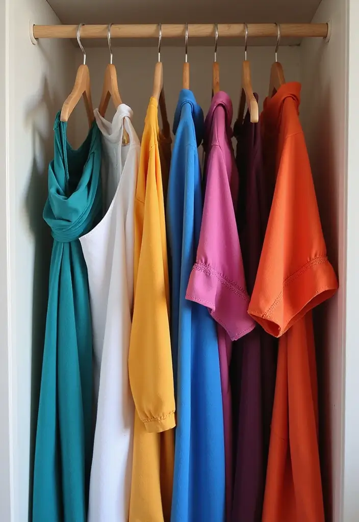 25 Small Closet Ideas DIY You’ll Wish You Knew Sooner - 4. Create a Color-Coded System