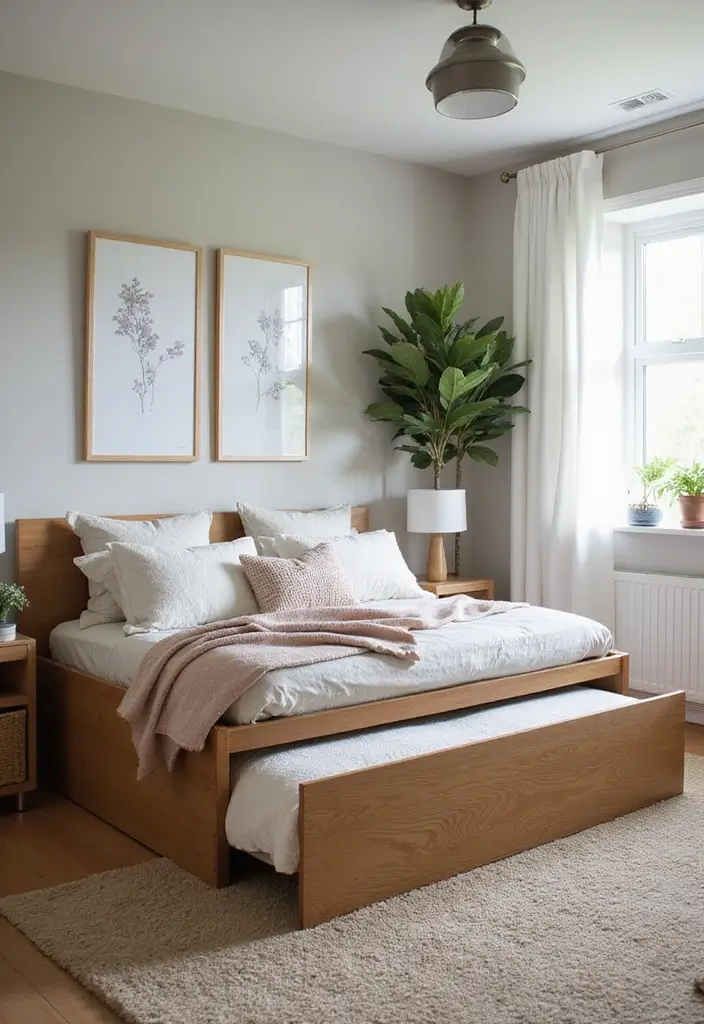 26 DIY Beds That Are Both Affordable and Stylish - 26. Under-Bed Storage Trundle