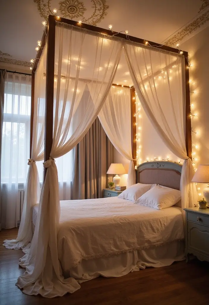 26 DIY Beds That Are Both Affordable and Stylish - 6. Canopy Bed Dream