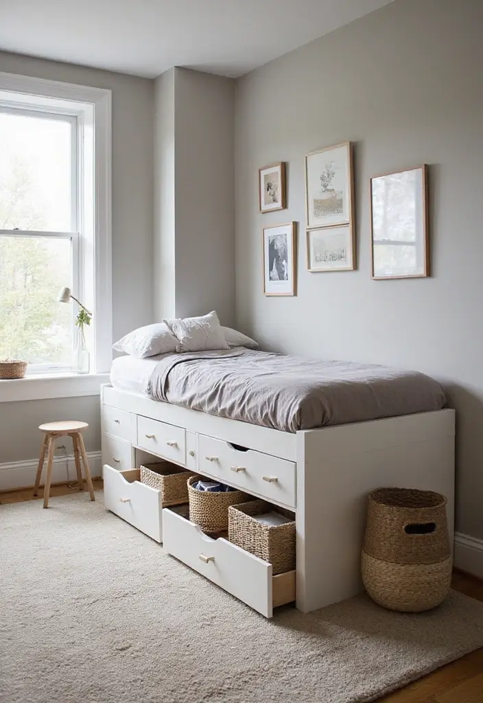 26 DIY Beds That Are Both Affordable and Stylish - 8. The Storage Bed
