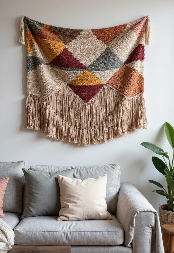 26 DIY Decor Ideas That Look Professional 15 26 DIY Decor Ideas That Look Professional - 15. DIY Woven Wall Tapestry