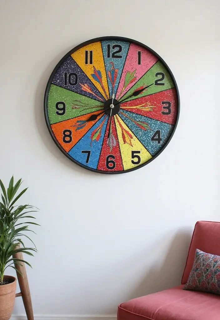 26 DIY Decor Ideas That Look Professional 22 26 DIY Decor Ideas That Look Professional - 22. DIY Painted Wall Clock