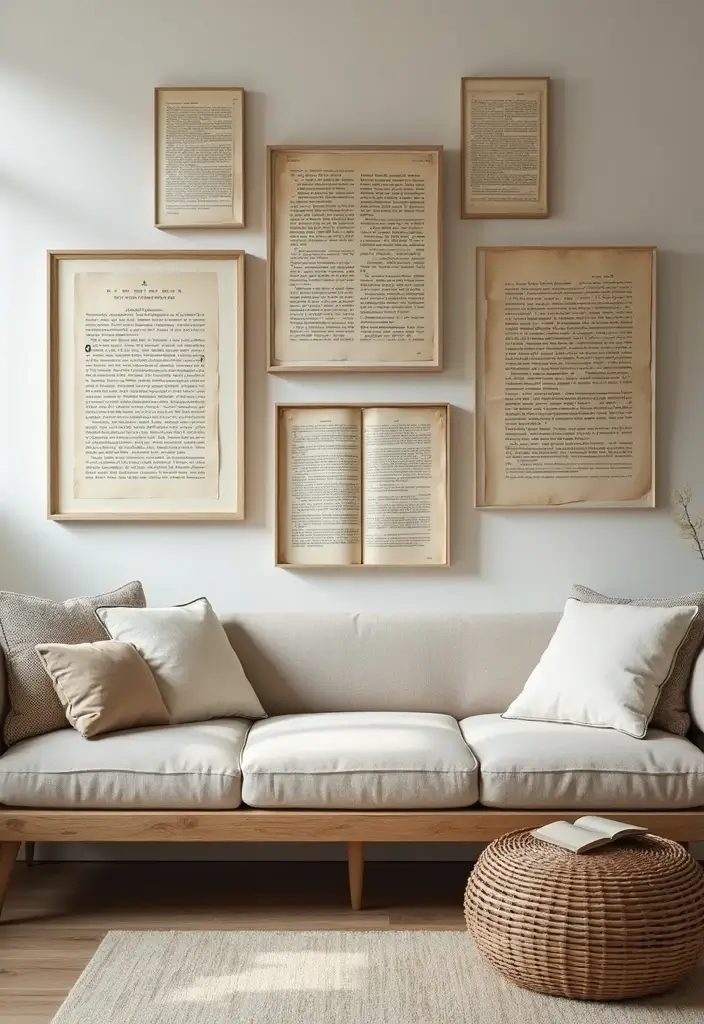 26 DIY Decor Ideas That Look Professional 24 26 DIY Decor Ideas That Look Professional - 24. Recycled Book Page Wall Art