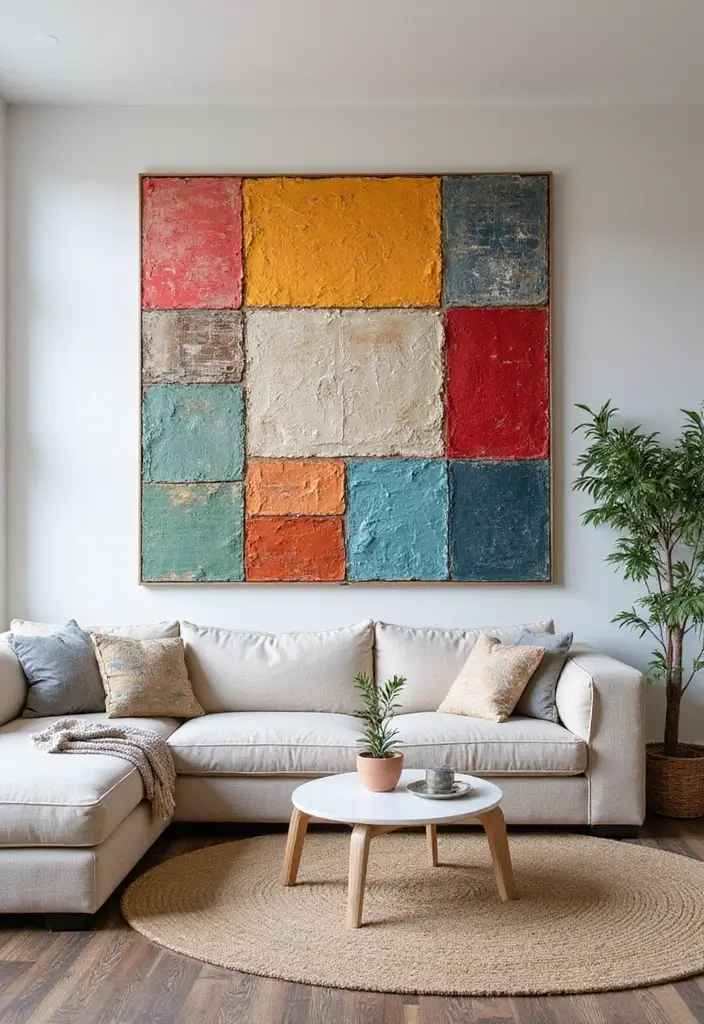 26 DIY Decor Ideas That Look Professional 5 26 DIY Decor Ideas That Look Professional - 5. Fabric Scrap Wall Art