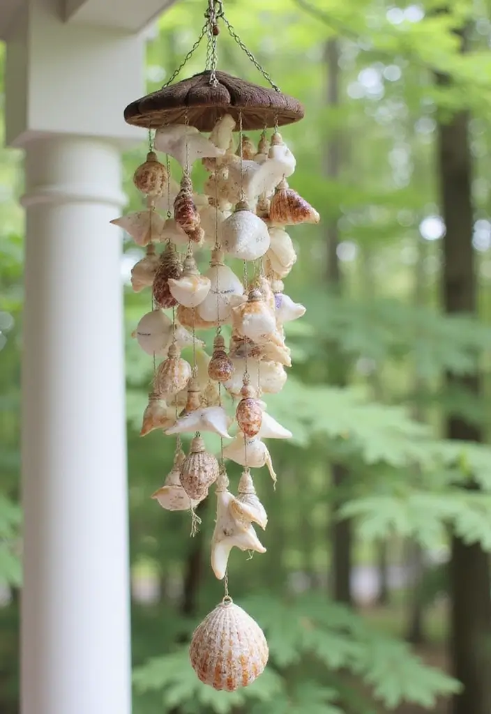 26 DIY Front Porch Ideas That Make a Big Statement - 22. DIY Wind Chimes