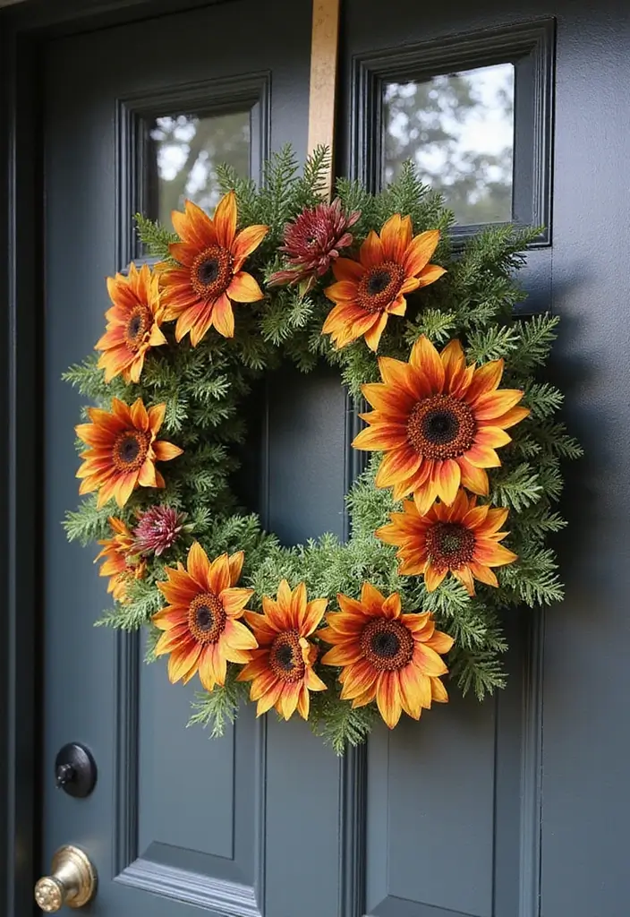 26 DIY Front Porch Ideas That Make a Big Statement - 5. Seasonal Wreaths