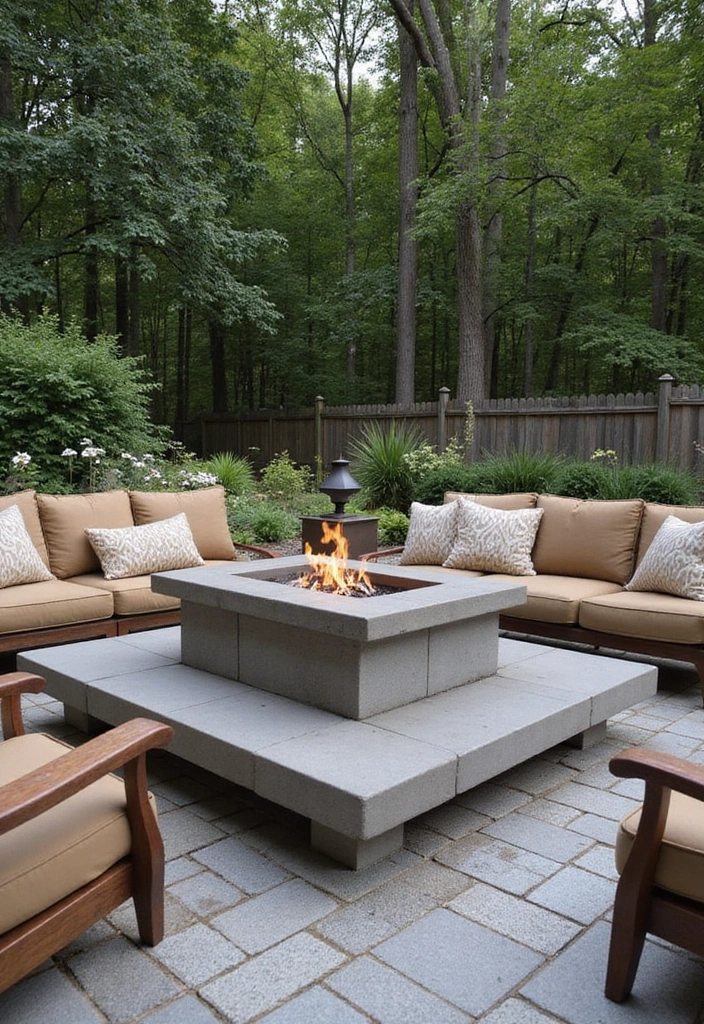 26 Outdoor Firepits DIY Projects That Transform Evenings 24 26 Outdoor Firepits DIY Projects That Transform Evenings - 24. Elevated Firepit Table