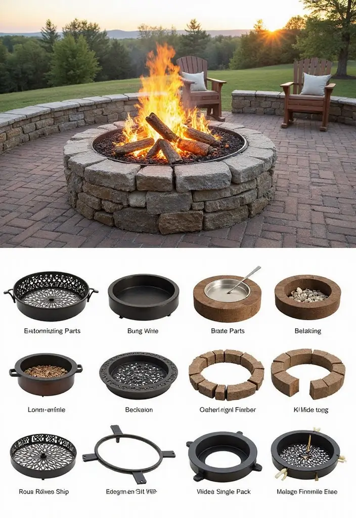 26 Outdoor Firepits DIY Projects That Transform Evenings 26 26 Outdoor Firepits DIY Projects That Transform Evenings - 26. Customizable Firepit Kit