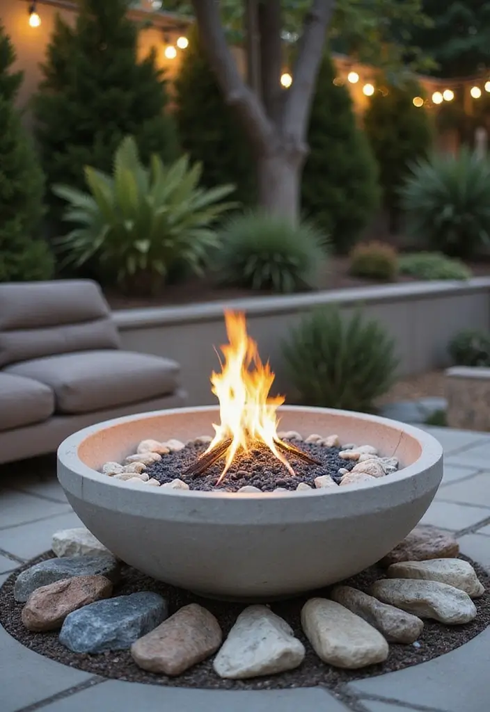 26 Outdoor Firepits DIY Projects That Transform Evenings 3 26 Outdoor Firepits DIY Projects That Transform Evenings - 3. DIY Fire Bowl from Concrete