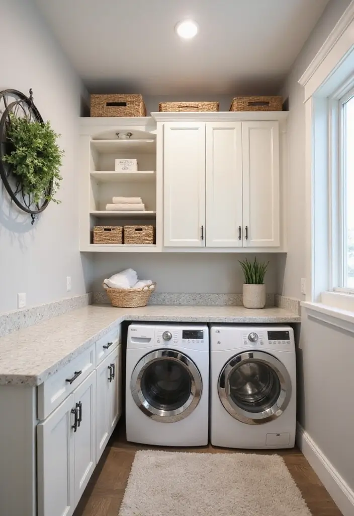 26 Small Laundry Room Ideas DIY That Truly Work 10 26 Small Laundry Room Ideas DIY That Truly Work - 10. Utilize Built-In Cabinets