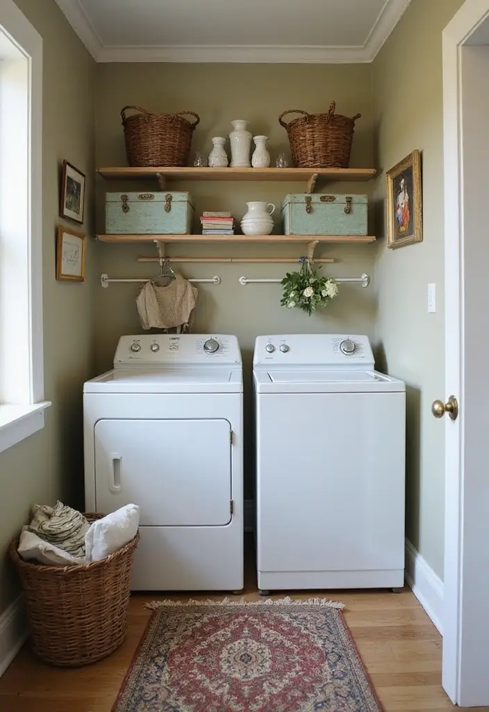 26 Small Laundry Room Ideas DIY That Truly Work 11 26 Small Laundry Room Ideas DIY That Truly Work - 11. Repurpose Old Furniture