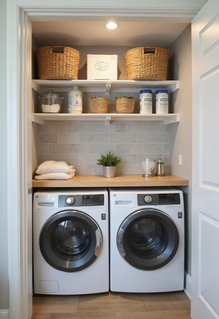 26 Small Laundry Room Ideas DIY That Truly Work 14 26 Small Laundry Room Ideas DIY That Truly Work - 14. Maximize Vertical Space