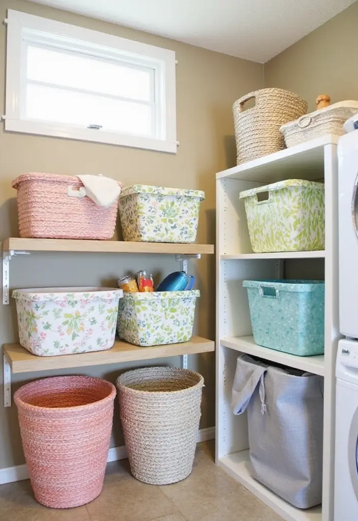 26 Small Laundry Room Ideas DIY That Truly Work 4 26 Small Laundry Room Ideas DIY That Truly Work - 4. DIY Laundry Baskets