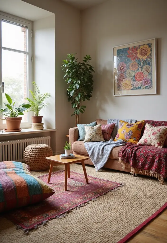 27 Chic DIY Boho Decor Ideas That Feel Effortless 15 27 Chic DIY Boho Decor Ideas That Feel Effortless - 15. Natural Fiber Rugs