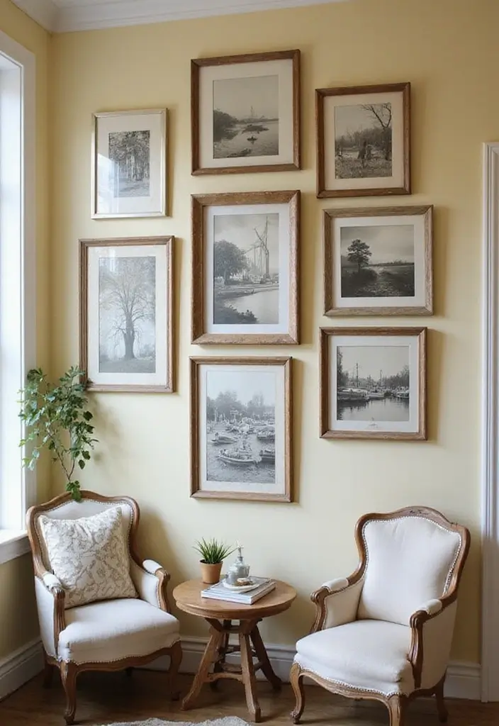 27 DIY Accent Wall Ideas That Change the Entire Room 10 27 DIY Accent Wall Ideas That Change the Entire Room - 10. Vintage Window Frame Gallery
