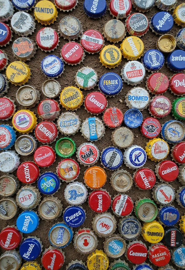 27 DIY Accent Wall Ideas That Change the Entire Room 8 27 DIY Accent Wall Ideas That Change the Entire Room - 8. Recycled Bottle Cap Mural