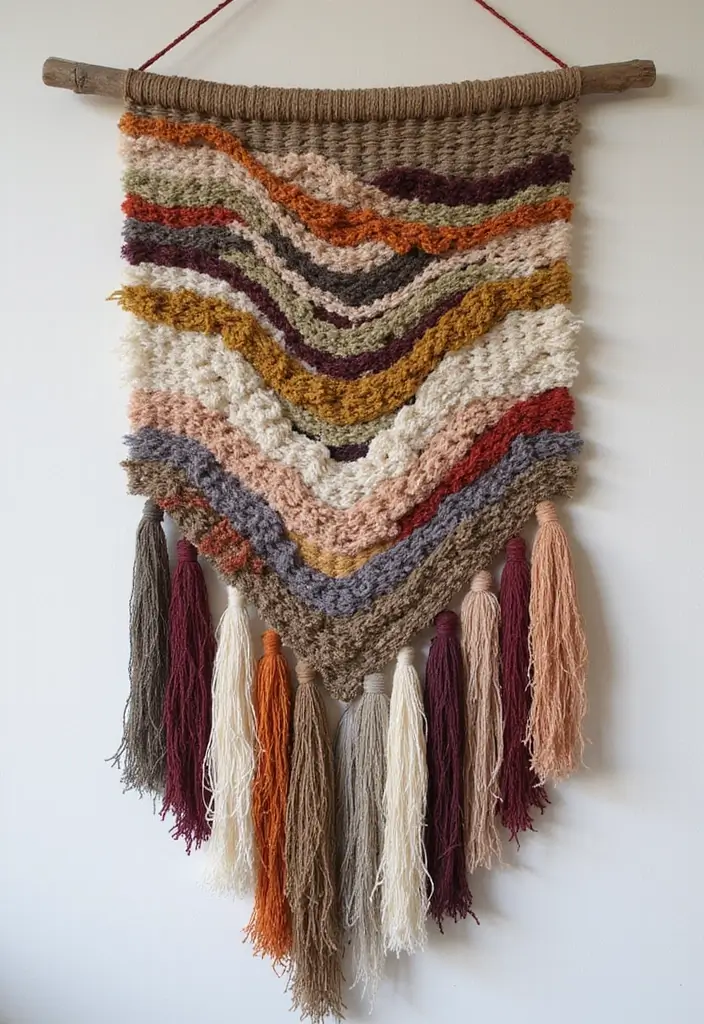 27 DIY Accent Wall Ideas That Change the Entire Room 9 27 DIY Accent Wall Ideas That Change the Entire Room - 9. Woven Wall Hanging from Recycled Fabric