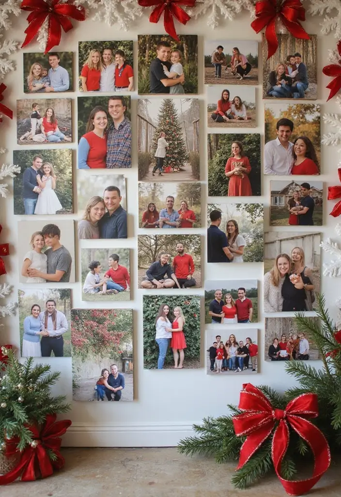 27 DIY Christmas Wall Art Projects That Spark Joy - 13. DIY Photo Wall Collage