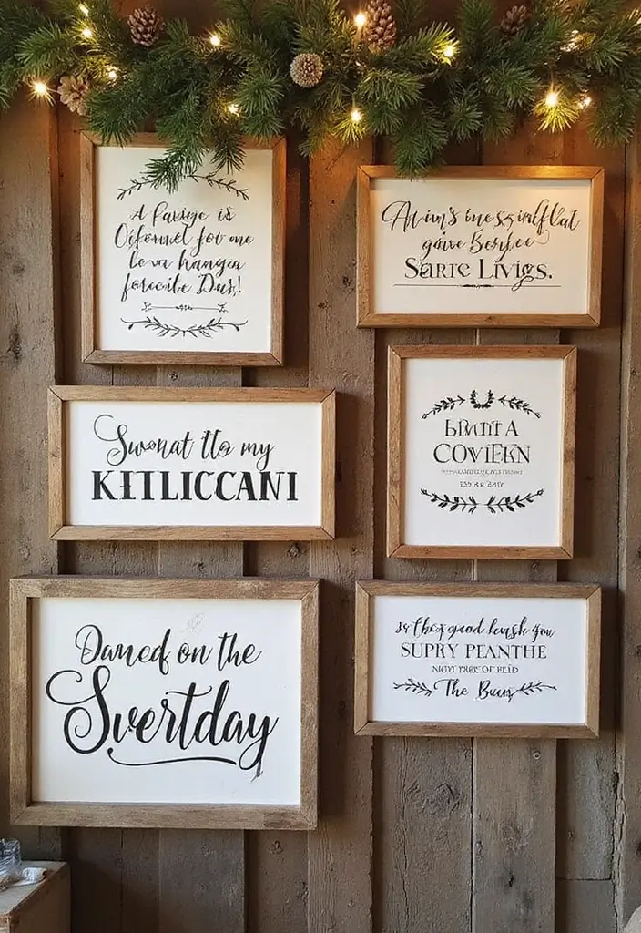 27 DIY Christmas Wall Art Projects That Spark Joy - 8. Upcycled Wooden Signage