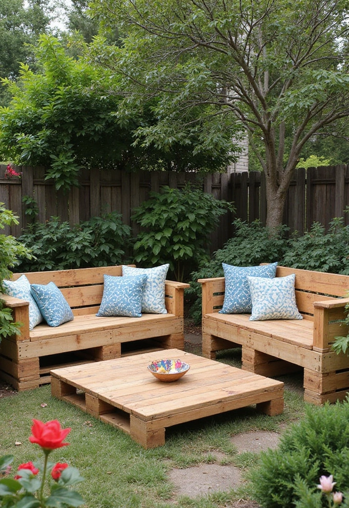 27 DIY Patio Ideas for Outdoor Living You’ll Love 1 27 DIY Patio Ideas for Outdoor Living You’ll Love - 1. Upcycled Pallet Furniture