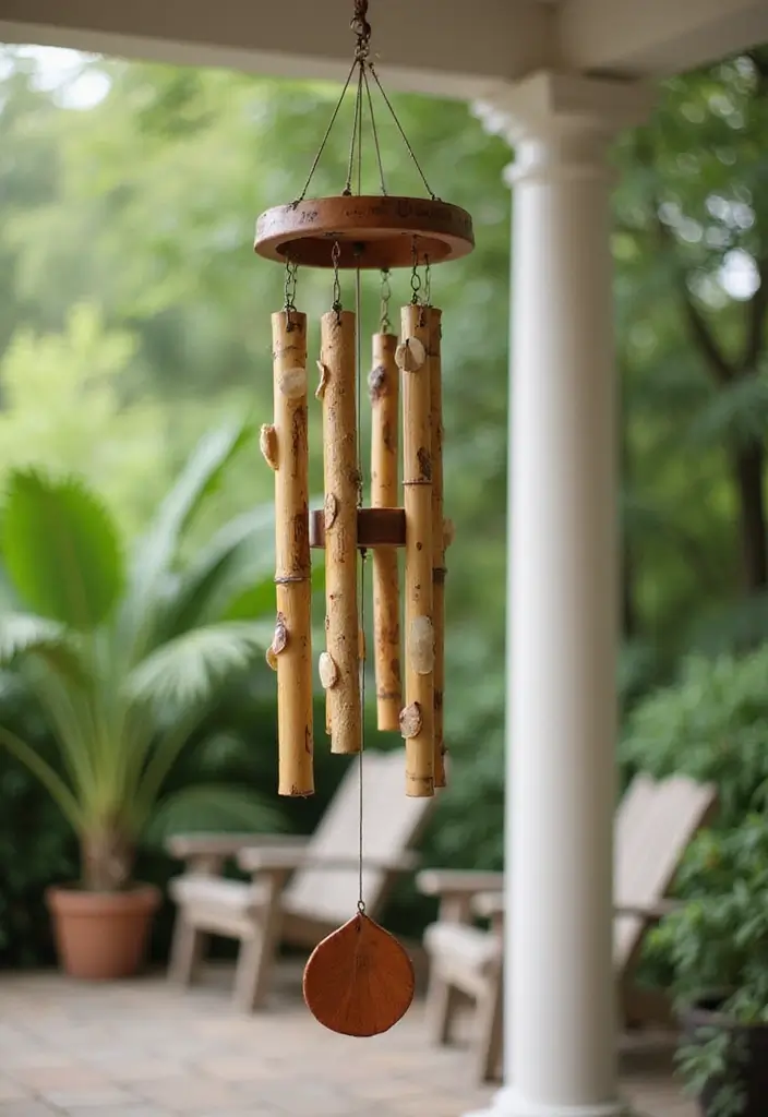 27 DIY Patio Ideas for Outdoor Living You’ll Love 12 27 DIY Patio Ideas for Outdoor Living You’ll Love - 12. DIY Wind Chimes