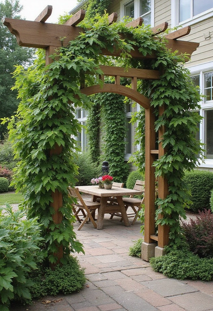 27 DIY Patio Ideas for Outdoor Living You’ll Love 20 27 DIY Patio Ideas for Outdoor Living You’ll Love - 20. DIY Garden Trellis