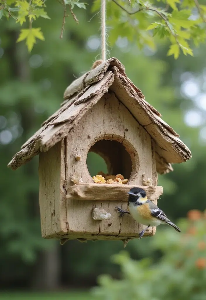 27 DIY Patio Ideas for Outdoor Living You’ll Love 23 27 DIY Patio Ideas for Outdoor Living You’ll Love - 23. DIY Bird Feeder
