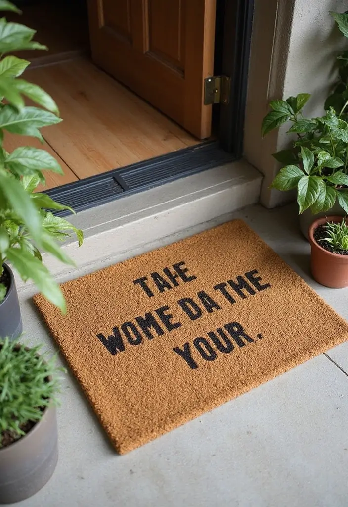 27 DIY and Home Improvement Projects You Can Do This Weekend - 11. Customized Welcome Mat