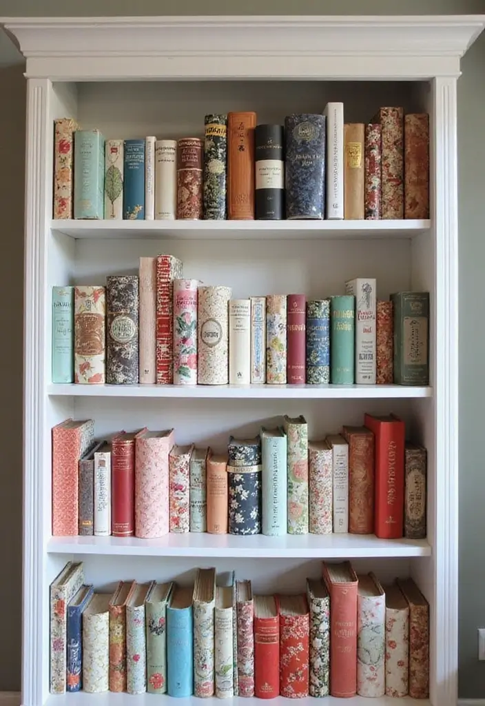 27 DIY and Home Improvement Projects You Can Do This Weekend - 16. DIY Fabric-Covered Books