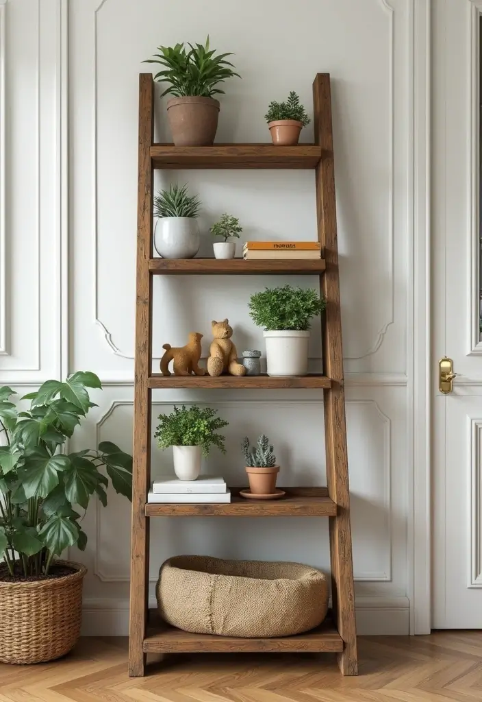27 Room Ideas DIY for Every Style & Personality 1 27 Room Ideas DIY for Every Style & Personality - 1. Upcycled Ladder Shelf