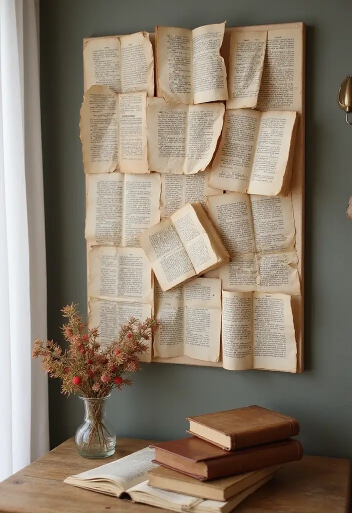 27 Wall Decor DIY Projects That Instantly Transform Your Space 10 27 Wall Decor DIY Projects That Instantly Transform Your Space - 10. Book Page Wall Art
