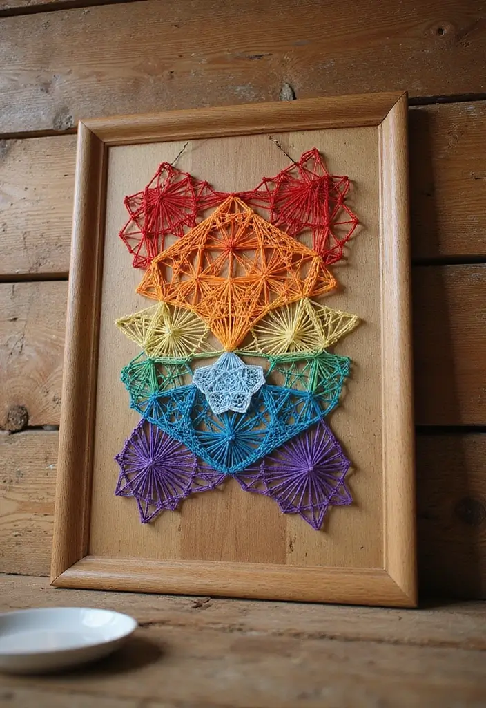 27 Wall Decor DIY Projects That Instantly Transform Your Space 12 27 Wall Decor DIY Projects That Instantly Transform Your Space - 12. Simple String Art