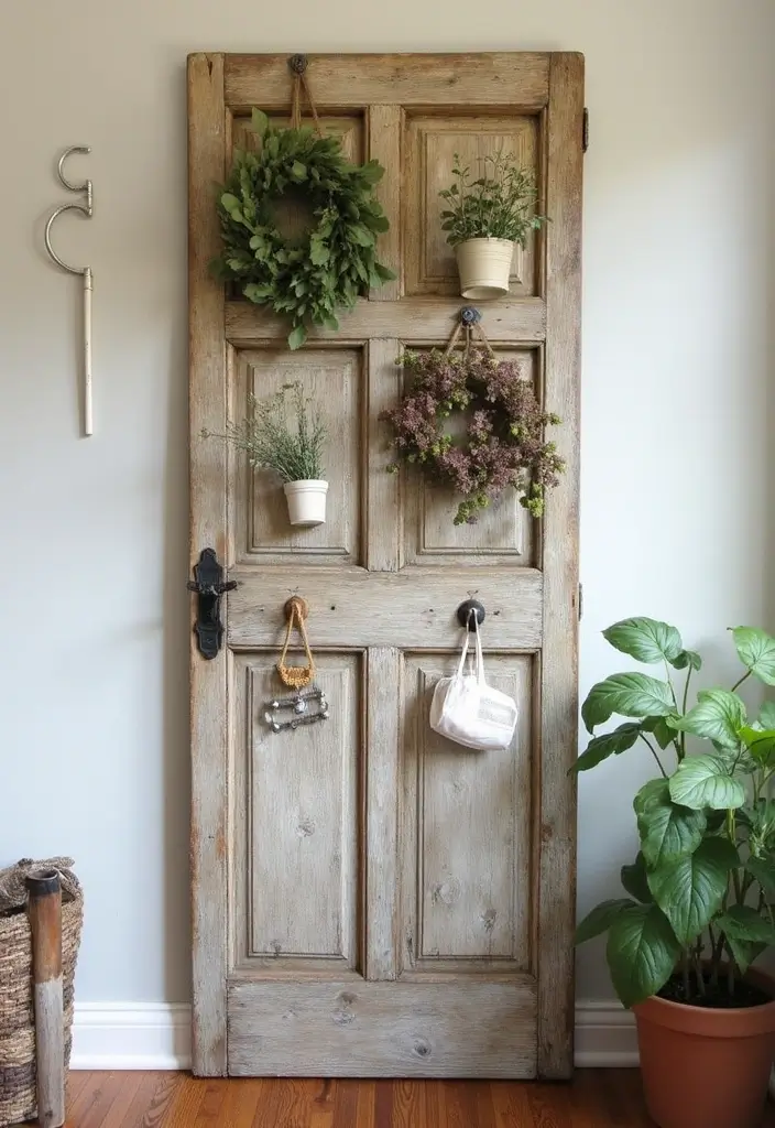 27 Wall Decor DIY Projects That Instantly Transform Your Space 13 27 Wall Decor DIY Projects That Instantly Transform Your Space - 13. Upcycled Door Decor