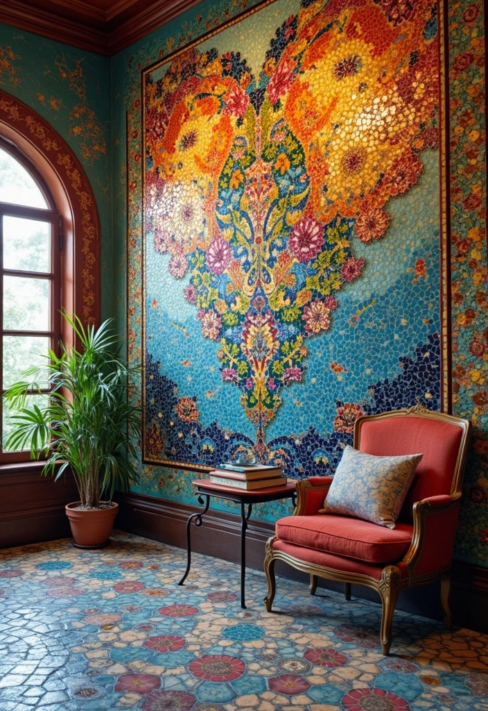 27 Wall Decor DIY Projects That Instantly Transform Your Space 16 27 Wall Decor DIY Projects That Instantly Transform Your Space - 16. Mosaic Tile Art