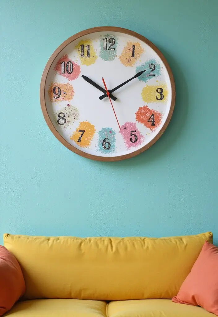 27 Wall Decor DIY Projects That Instantly Transform Your Space 17 27 Wall Decor DIY Projects That Instantly Transform Your Space - 17. DIY Wall Clock