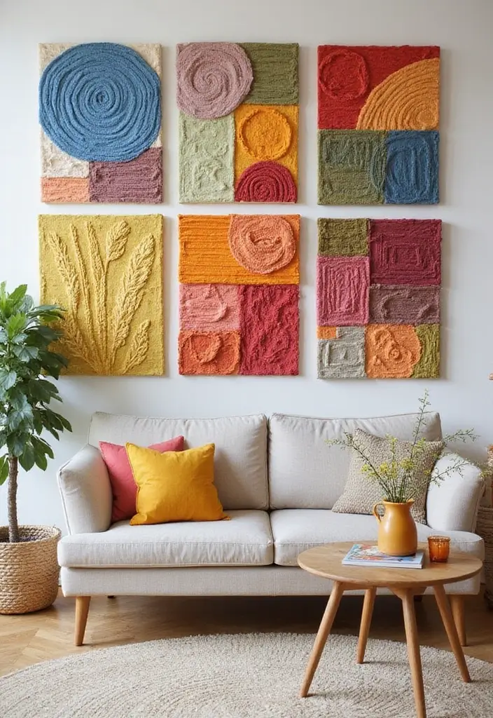 27 Wall Decor DIY Projects That Instantly Transform Your Space 24 27 Wall Decor DIY Projects That Instantly Transform Your Space - 24. DIY Fabric Wall Art Panels